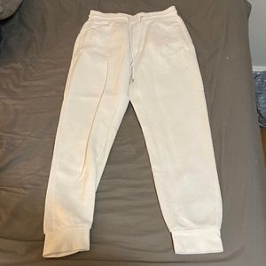White sweatpants